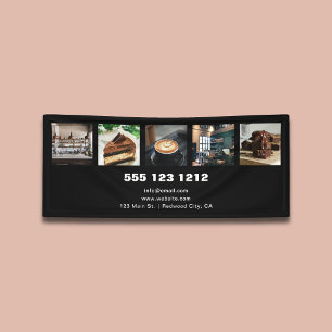 Foto Zakelijk Logo Minimalistisch Zwart Spandoek