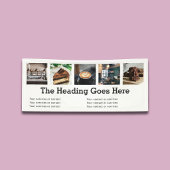 Foto Zakelijk Modern Slab Serif Minimalistisch Wit Spandoek