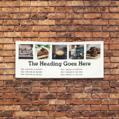 Foto Zakelijk Modern Slab Serif Minimalistisch Wit Spandoek