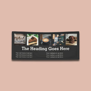Foto Zakelijk Modern Slab Serif Minimalistisch Zwa Spandoek