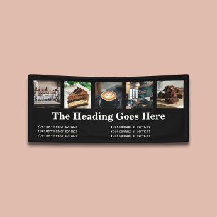 Foto Zakelijk Vet Serif Minimalistisch Zwart  Spandoek