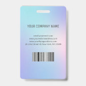 Foto Zakelijke ID Hologram Badge (Achterkant)