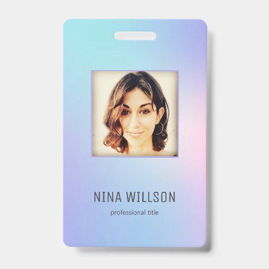 Foto Zakelijke ID Hologram Badge (Voorzijde)