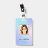 Foto Zakelijke ID Hologram Badge (Voorzijde met clip)