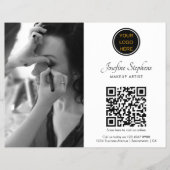 Foto Zakelijke Logo QR Code Make-up Artiest Flyer (Voorkant)
