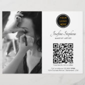 Foto Zakelijke Logo QR Code Make-up Artiest Flyer (Voorkant)