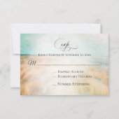 *~* Foto Zand Duin Strand Grass Zee Wedding RSVP (Voorkant)