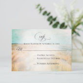 *~* Foto Zand Duin Strand Grass Zee Wedding RSVP (Staand voorkant)