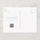 Foto Zee Turtle Beach Bruiloft Save the Date Briefkaart (Achterkant)