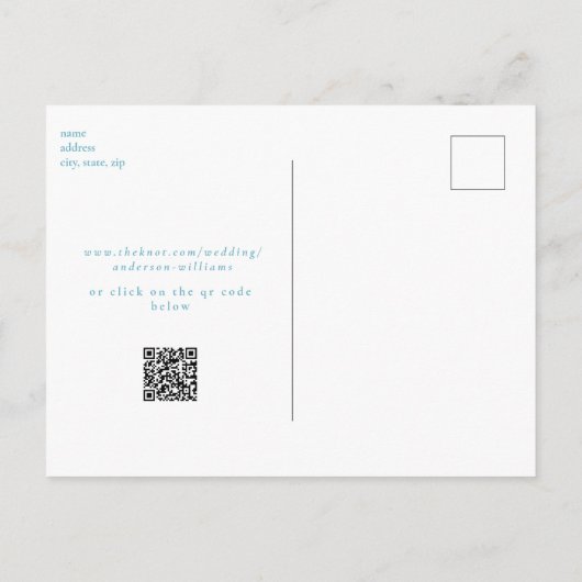 Foto Zee Turtle Beach Bruiloft Save the Date Briefkaart (Achterkant)