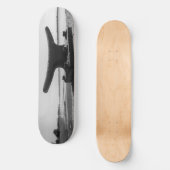foto zee-, zwart en wit thema persoonlijk skateboard (Voorkant)