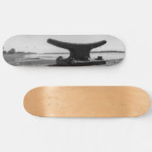 foto zee-, zwart en wit thema persoonlijk skateboard (Horizontaal)