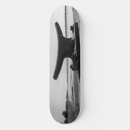foto zee-, zwart en wit thema persoonlijk skateboard (Voorkant)