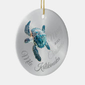FOTO Zilveren Schildpad | Mele Kalikimaka | Keramisch Ornament (Rechts)