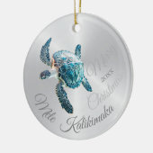 FOTO Zilveren Schildpad | Mele Kalikimaka | Keramisch Ornament (Links)