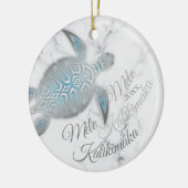 FOTO Zilveren Schildpad | Mele Kalikimaka | Keramisch Ornament (Links)