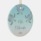 FOTO Zilveren schildpadden | Mele Kalikimaka Keramisch Ornament (Rechts)