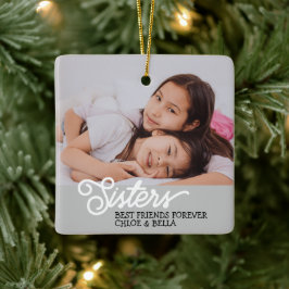 Foto Zisters personaliseren Keramisch Ornament