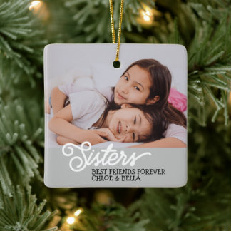 Foto Zisters personaliseren Keramisch Ornament