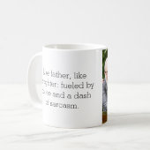 Foto zoals vader zoals dochter of zoon koffiemok (Voorkant links)