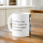 Foto zoals vader zoals dochter of zoon koffiemok<br><div class="desc">Vier de speciale band tussen vader en kind met onze hartverwarmende "Like Father Like Daughter or Son" Coffee Mok. Deze gepersonaliseerde mok legt de essentie vast van de unieke verbinding die een vader en zijn kind delen, waardoor het het perfecte geschenk is voor Vaderdag, verjaardagen of elke gelegenheid. Deze keramische...</div>