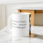 Foto zoals vader zoals dochter of zoon koffiemok<br><div class="desc">Vier de speciale band tussen vader en kind met onze hartverwarmende "Like Father Like Daughter or Son" Coffee Mok. Deze gepersonaliseerde mok legt de essentie vast van de unieke verbinding die een vader en zijn kind delen, waardoor het het perfecte geschenk is voor Vaderdag, verjaardagen of elke gelegenheid. Deze keramische...</div>