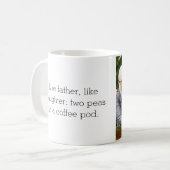 Foto zoals vader zoals dochter of zoon koffiemok (Voorkant links)