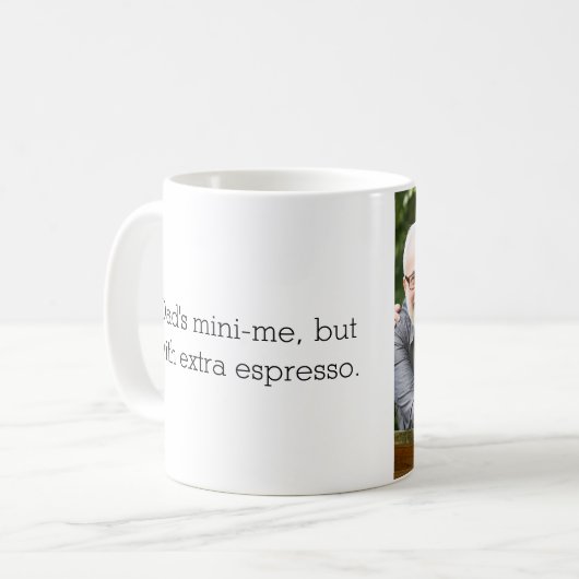 Foto zoals vader zoals dochter of zoon koffiemok (Voorkant links)