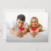 Foto Zomer Zonsondergang Tropisch Strand Bruiloft Save The Date (Achterkant)