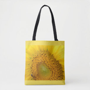 Foto zonnebloem tote bag