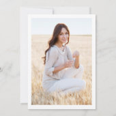 FOTO Zonnebloemen Eucalyptus Graduparty Kaart (Achterkant)