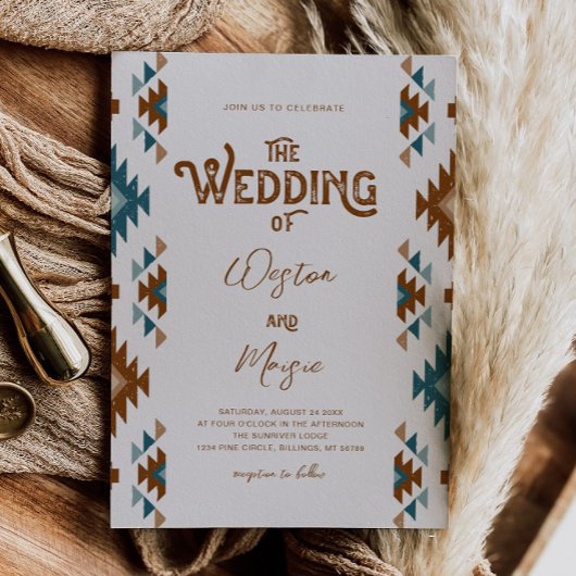 Foto Zuidwestelijke bruiloft uitnodiging