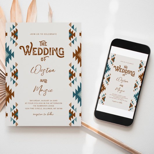 Foto Zuidwestelijke bruiloft uitnodiging