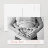 Foto Zwangerschap Aankondiging (Voorkant / Achterkant)