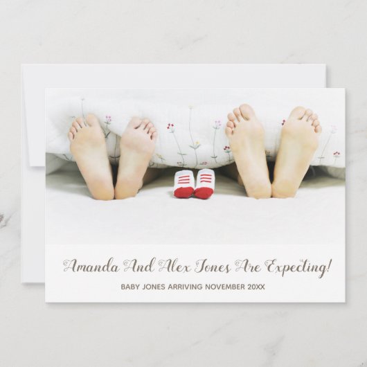 Foto Zwangerschap Aankondiging (Voorkant)