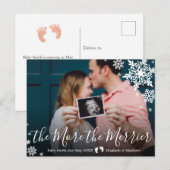 Foto Zwangerschap Aankondiging Briefkaart (Voorkant / Achterkant)