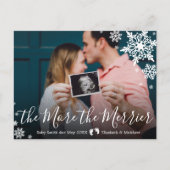 Foto Zwangerschap Aankondiging Briefkaart (Voorkant)