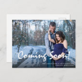 Foto Zwangerschap Aankondiging Kaart (Voorkant / Achterkant)