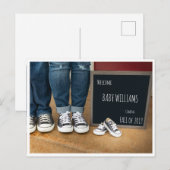 Foto zwangerschap aankondiging met krijtbord
 (Voorkant / Achterkant)