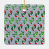 foto Zwangerschap Aankondiging verwacht ouders Keramisch Ornament (Achterkant)