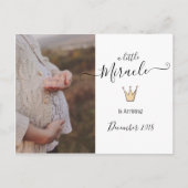 Foto zwangerschap aankondiging | Weinig wonder Briefkaart (Voorkant)