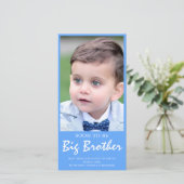 Foto Zwangerschap Big Brother Blue Aankondiging (Staand voorkant)