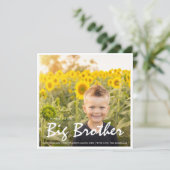 Foto Zwangerschap Big Brother Blue Aankondiging (Staand voorkant)