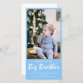 Foto Zwangerschap Big Brother Blue Aankondiging (Voorkant / Achterkant)