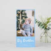 Foto Zwangerschap Big Brother Blue Aankondiging (Staand voorkant)