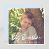 Foto Zwangerschap Big Brother Blue Aankondiging (Voorkant / Achterkant)