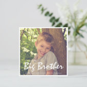 Foto Zwangerschap Big Brother Blue Aankondiging (Staand voorkant)