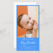 Foto Zwangerschap Big Brother Blue Aankondiging (Voorkant / Achterkant)