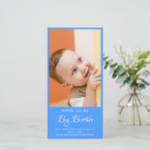 Foto Zwangerschap Big Brother Blue Aankondiging (Staand voorkant)