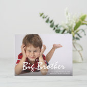 Foto Zwangerschap Big Brother Blue Announcement Ca Aankondiging (Staand voorkant)